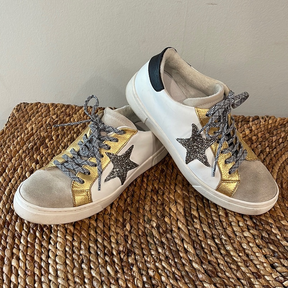 STEVEN by Steve Madden superstar tennis shoes look like Golden Goose